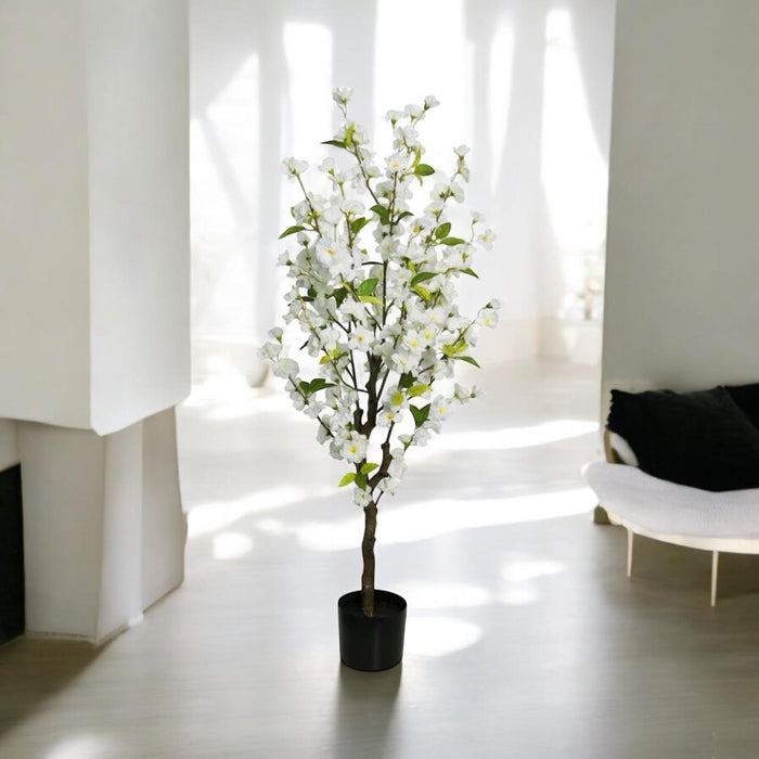 120CM ARTIFICIAL CHERRY TREE (WHITE)