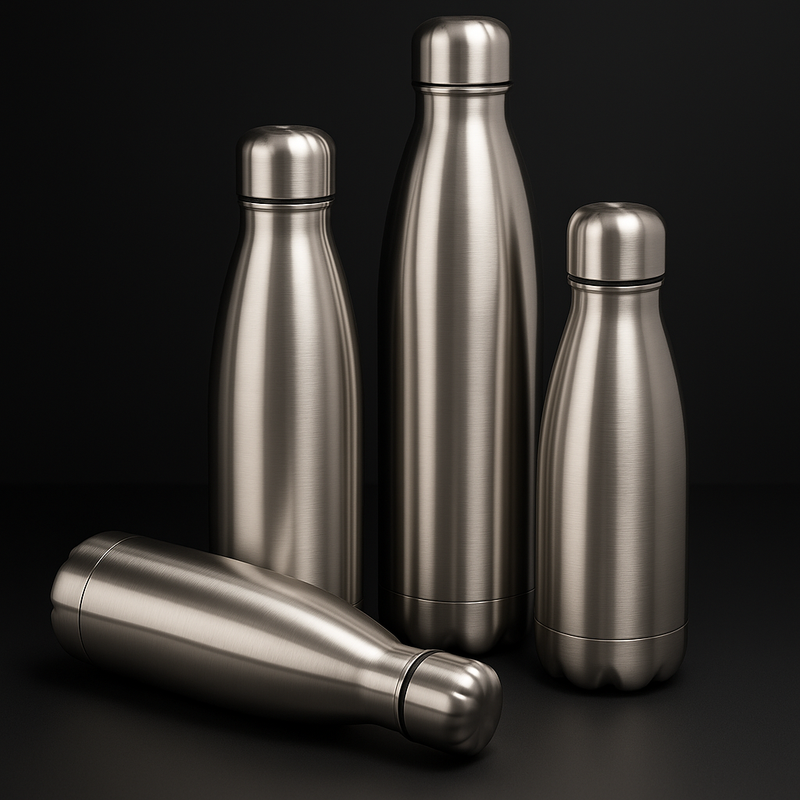 Stainless Steel Water Bottle 500ml/750ml/1000ml – Leakproof Sports Travel Drink Bottle for Gym, Hiking, Cycling & Outdoor