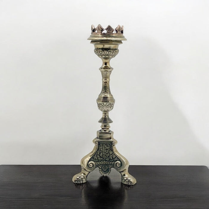 45CM ALUMINIUM GOTHIC CANDLE HOLDER