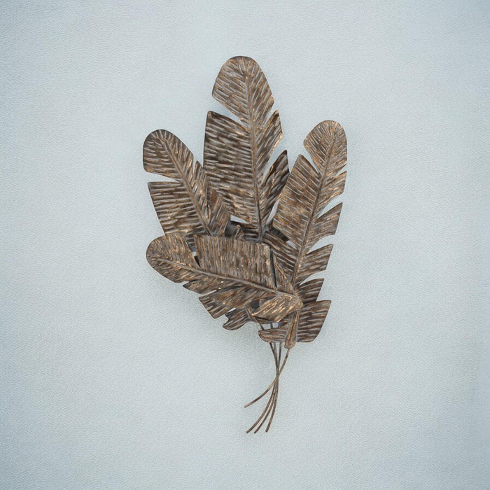 116CM METAL WALL DECOR Feathers