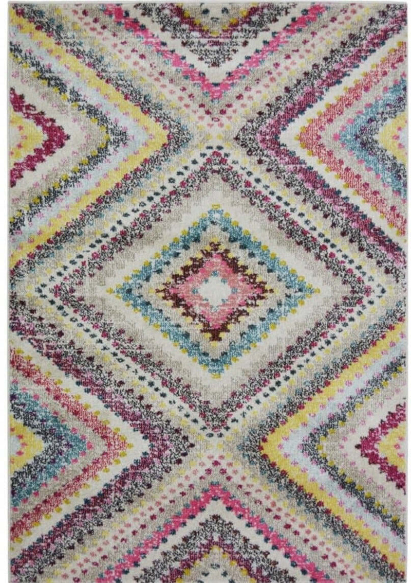 Villa Multicolour Diamond Rug