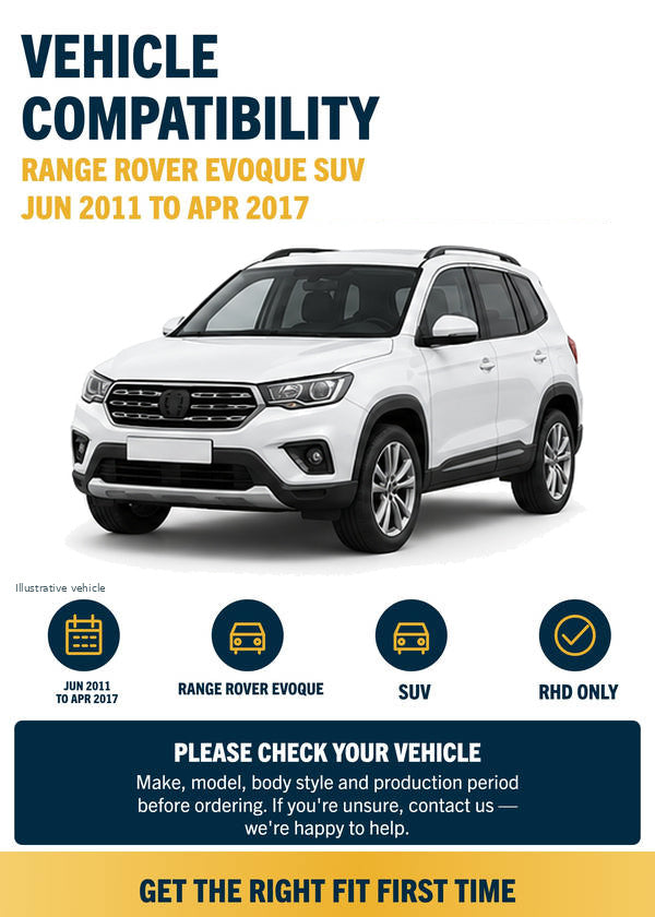 Land Rover Range Rover Evoque SUV Front Wiper Blades | Jun 2011-Apr 2017