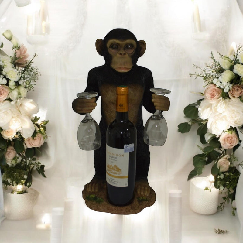 46CM MONKEY WINE BOTTLE HOLDER