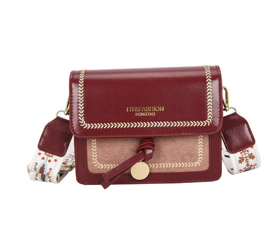 Crossbody Bag With Square Shoulder Strap