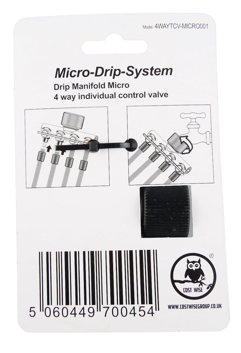 4-Way Manifold for Micro Irrigation Tube