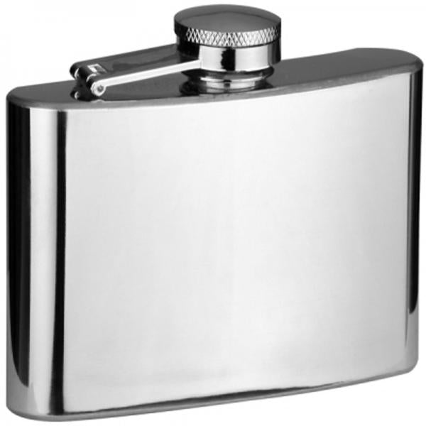 Engraved Hip Flask - Stainless Steel Curved Flask With Gift Box & Funnel Included