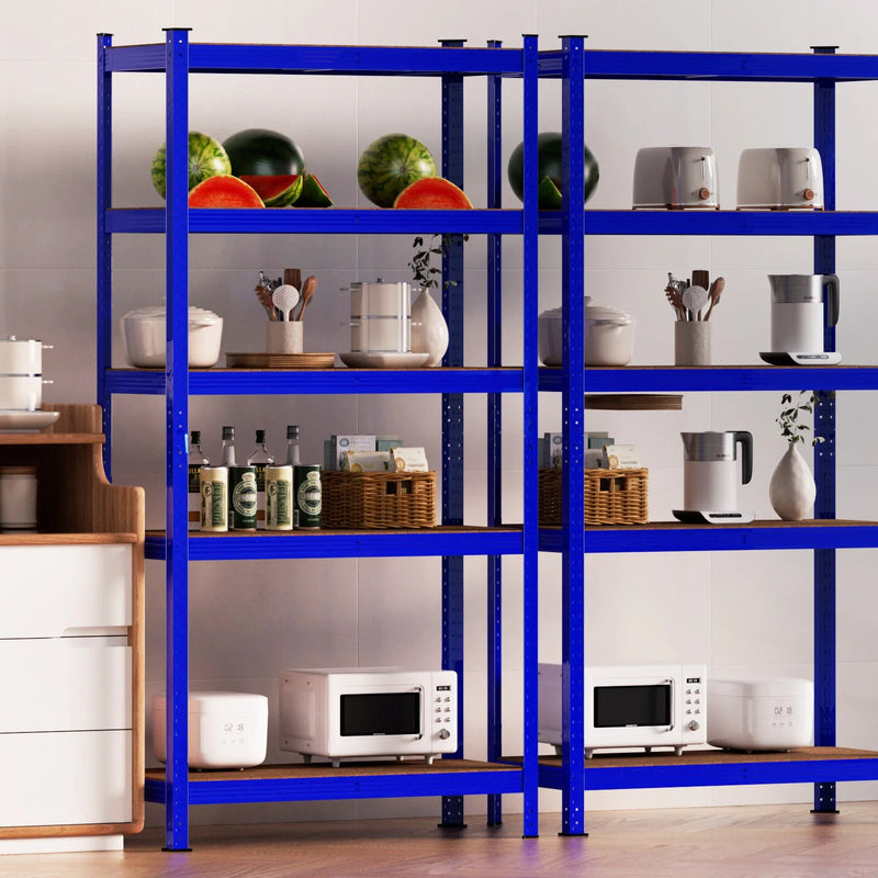5 Tier Heavy Duty Galvanised Adjustable Storage Shelving Unit 875KG Metal Racking
