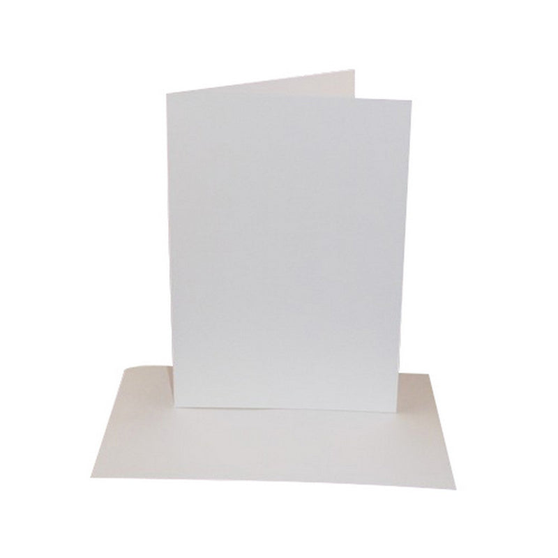 100 5x7 Card Blanks Only - No Envelopes - White - 300gsm