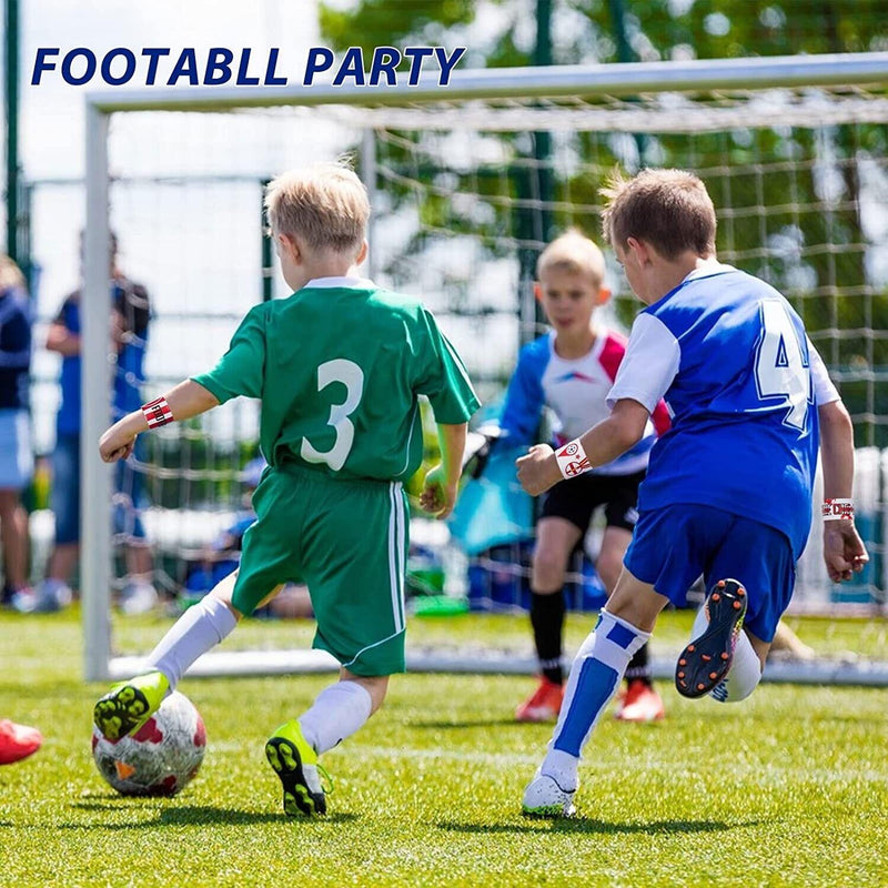 Football Slap Bracelet Set 50pcs Kids Party Bag Fillers Adjustable Bands