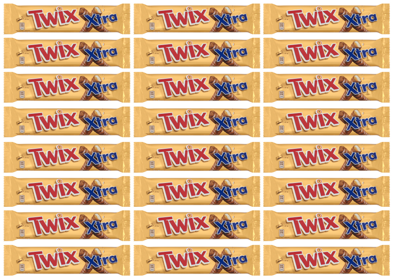 24 x Twix Xtra (Kingsize) 75Gm