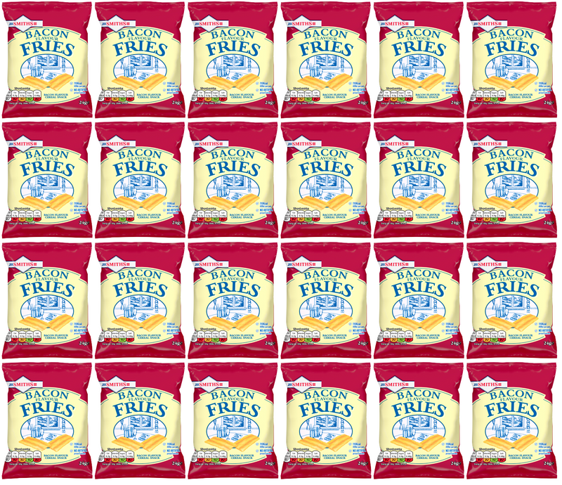 24 x Smiths Fries Bacon  Snacks Crisps 24G