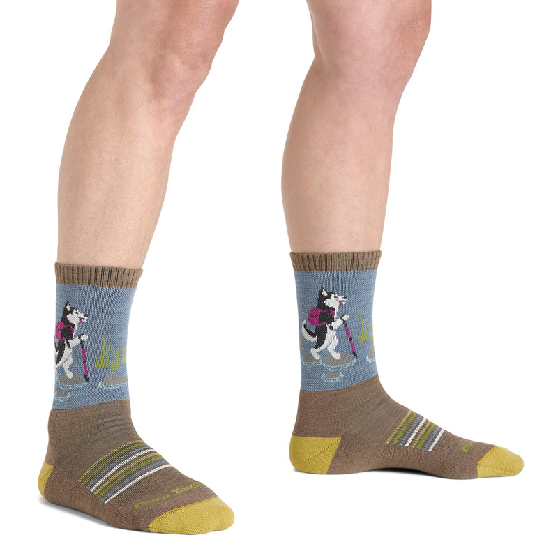 Ladies Merino Wool Animal Patterned Hiking Boot Socks