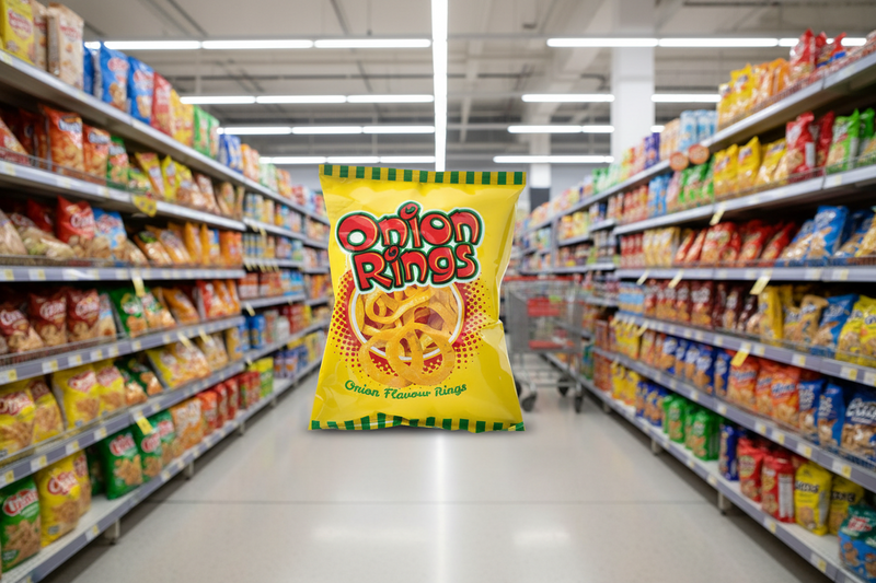 20 x Golden Wonder Onion Ring Snacks - 26GM