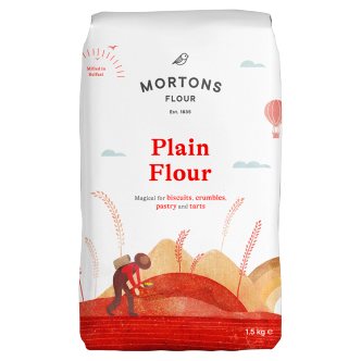 10 x Mortons Plain Flour 1.5Kg