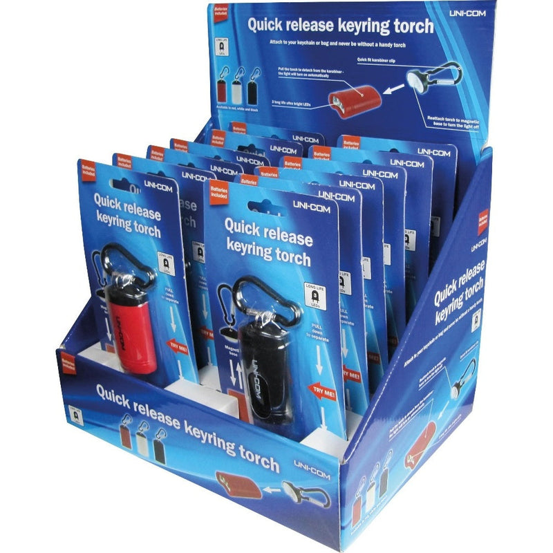 Uni-Com Quick Release Keyring Torch