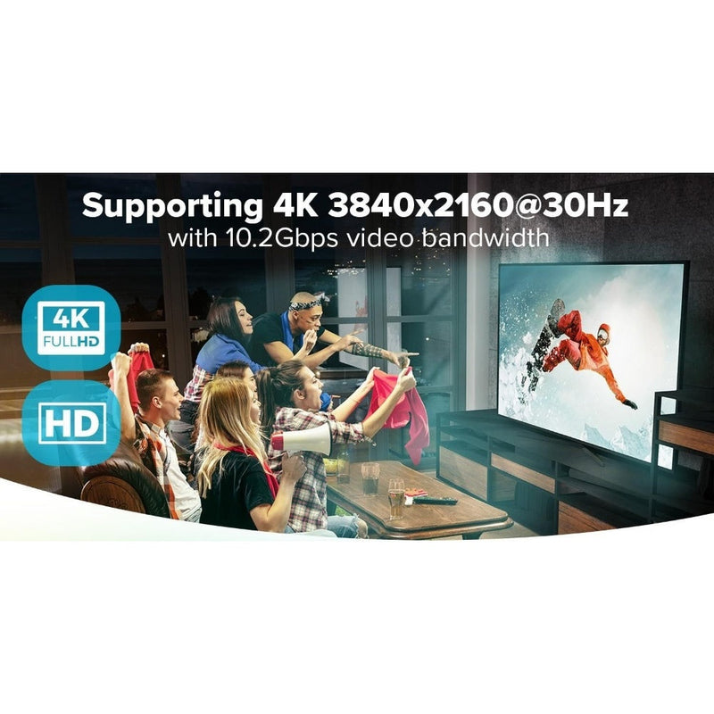 Maplin HDMI Splitter Hub 1Port In 2 Ports Out Ultra HD 4K/30fs 10.2Gps