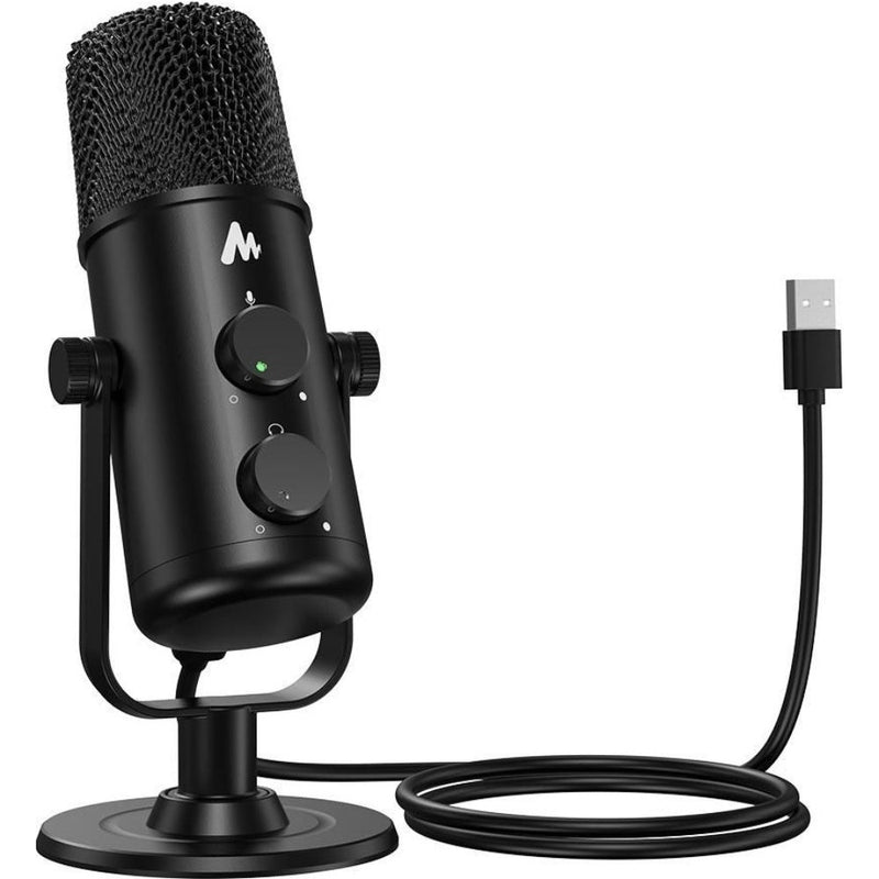 Maono Desktop USB-C Microphone Condenser Switchable Cardioid Omnidirectional Polar Pattern