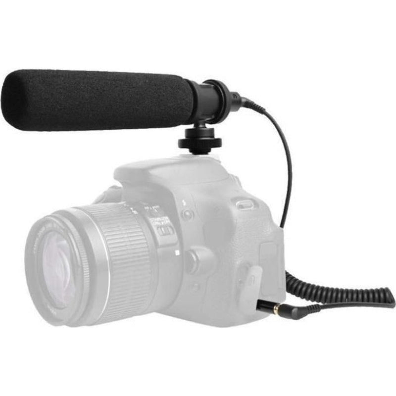 ProSound Shotgun Microphone Super Cardioid Electret Condenser 3.5mm Jack Cold Shoe Mount