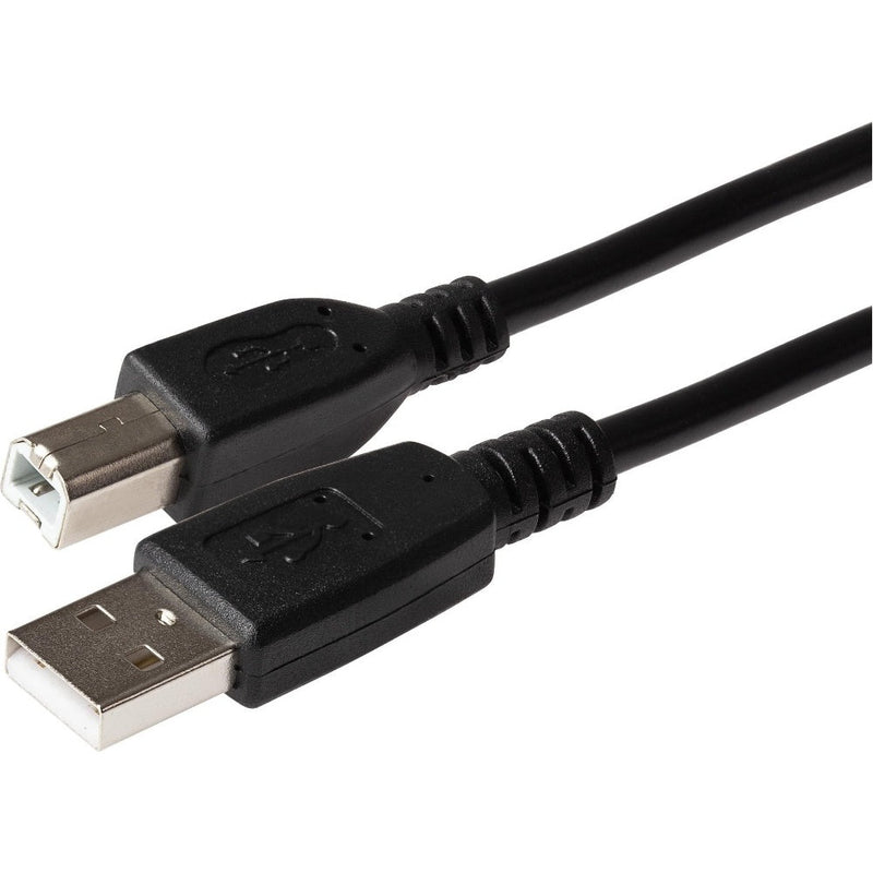 Maplin USB-A to USB-B Cable - Black - 0.5m