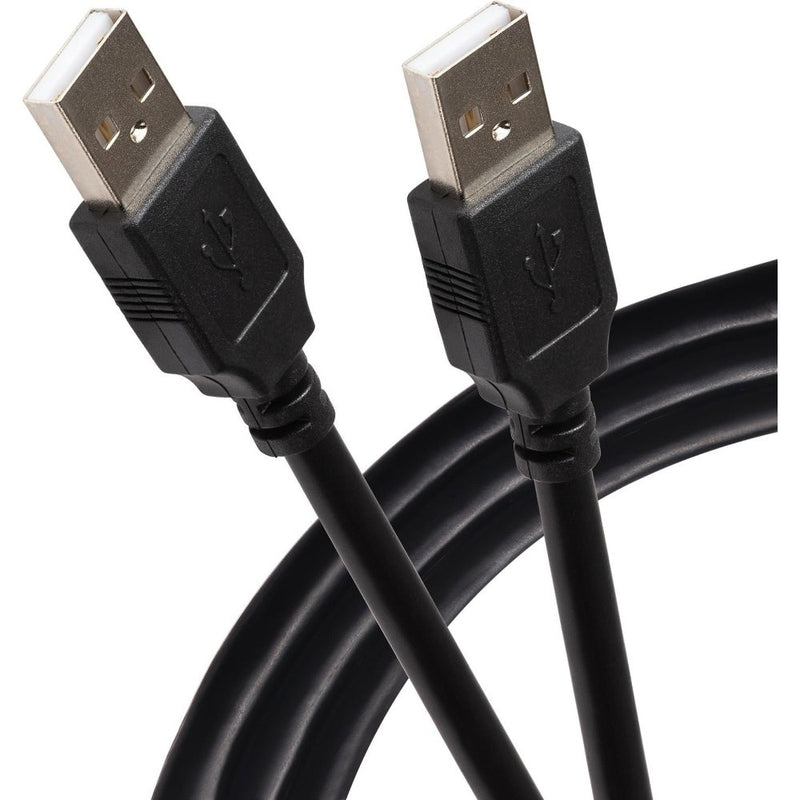 Maplin USB-A Male 2.0 to USB-A Male 2.0 Cable - Black - 1m