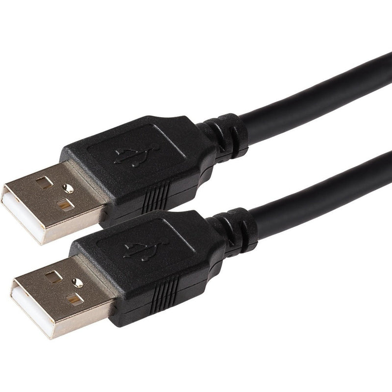 Maplin USB-A Male 2.0 to USB-A Male 2.0 Cable - Black - 1m