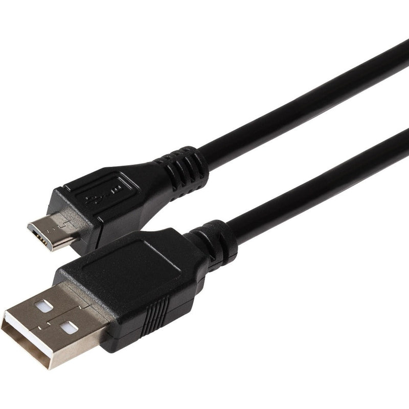 Maplin USB-A to Micro USB-B Male Cable - Black - 3m