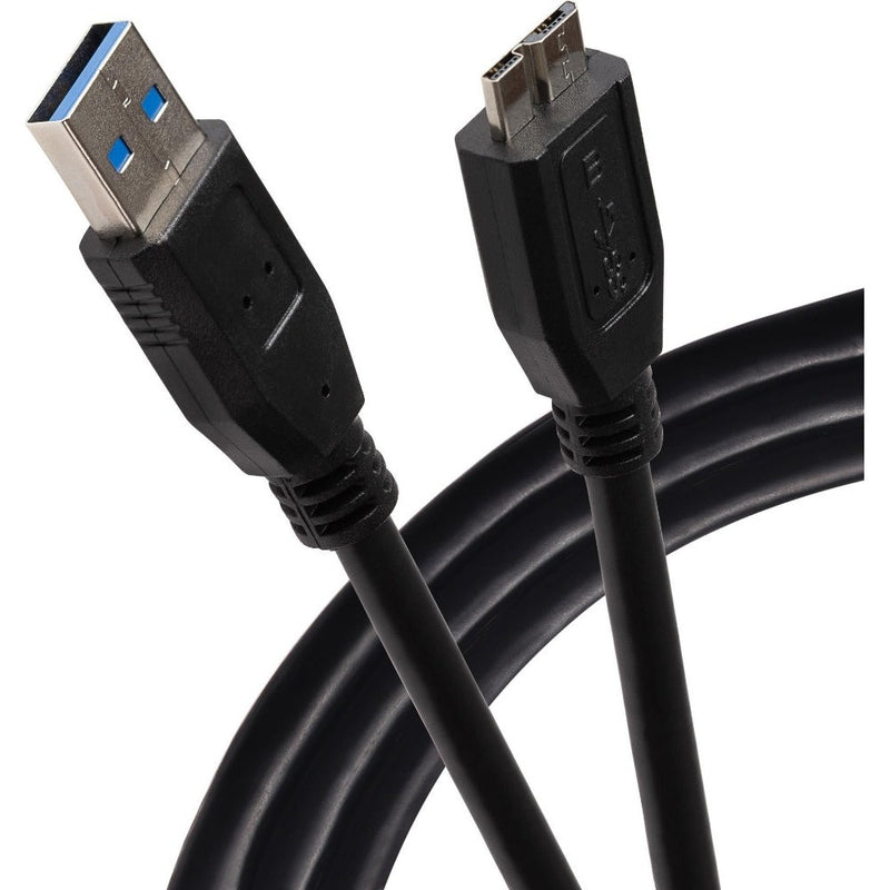 Maplin USB-A to Micro USB-B V3.0 Super Speed Cable - Black - 0.75m