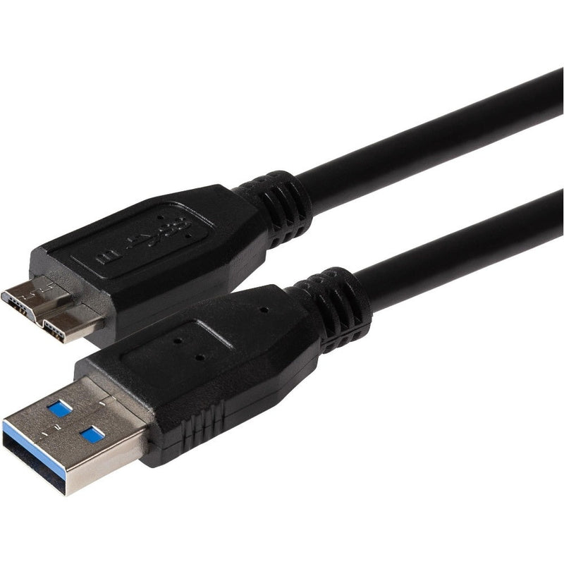 Maplin USB-A to Micro USB-B V3.0 Super Speed Cable - Black - 0.75m