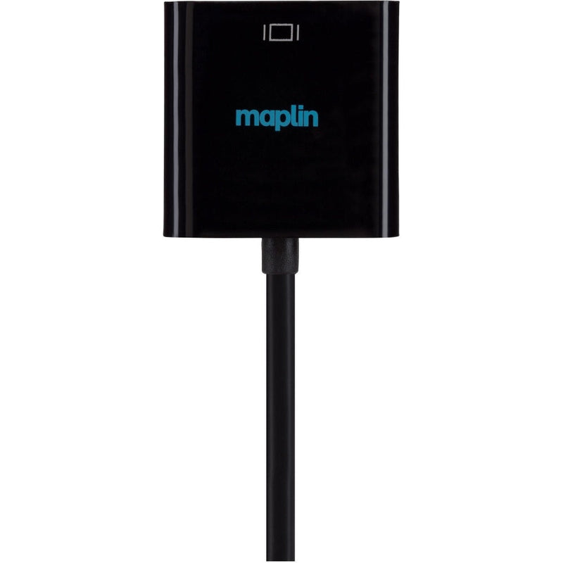 Maplin DisplayPort to HDMI Female Adapter - Black, 23cm