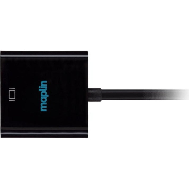 Maplin DisplayPort to HDMI Female Adapter - Black, 23cm