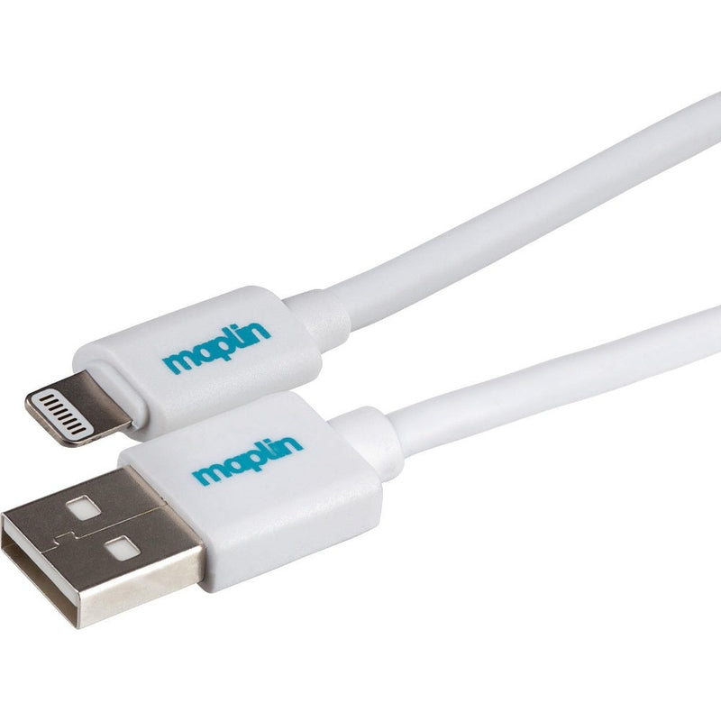 Maplin USB-A to Lightning Connector Cable 12W 1.5m White
