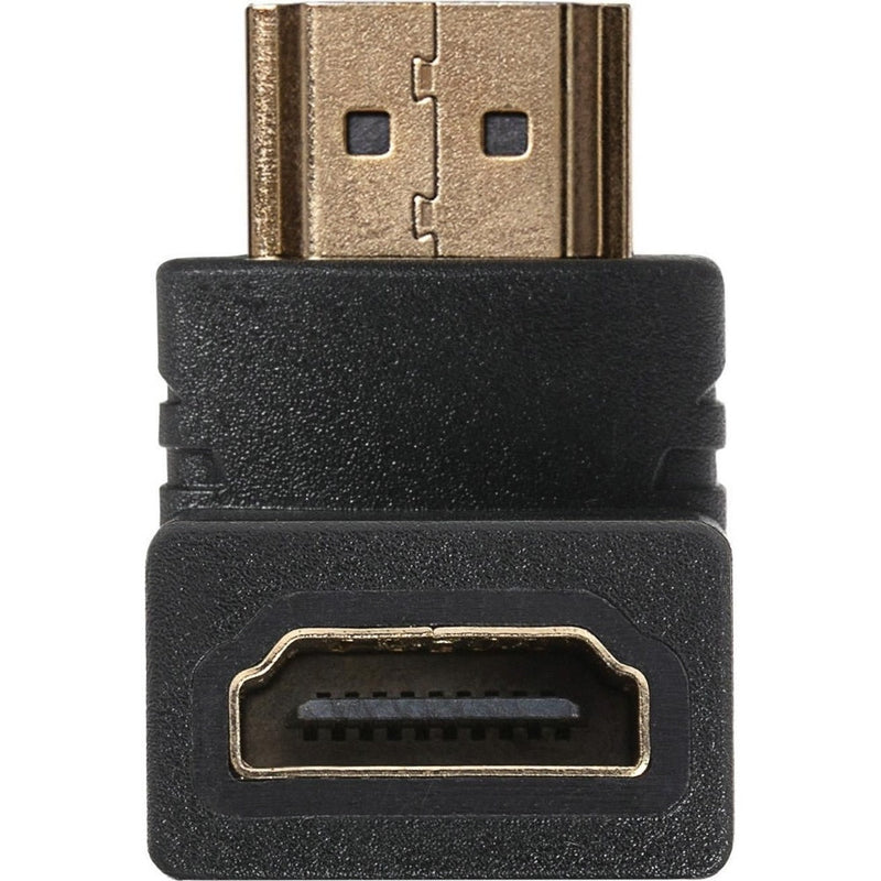 Maplin 90 Degree Fixed Angle HDMI Male to HDMI Female Adapter - Black