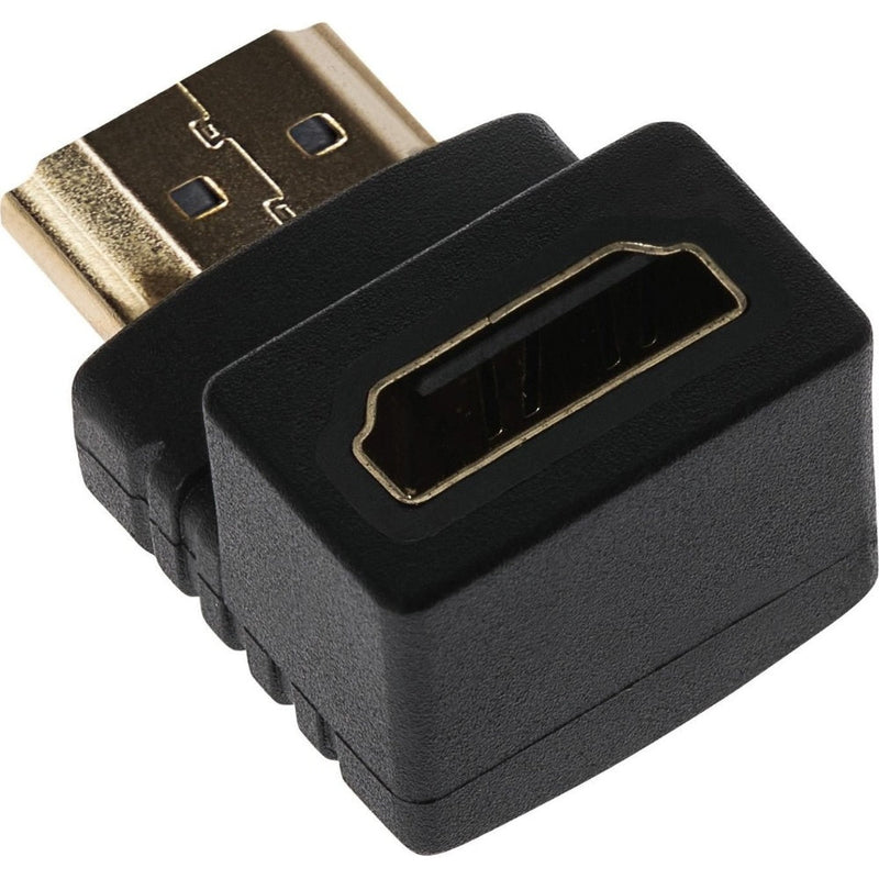 Maplin 90 Degree Fixed Angle HDMI Male to HDMI Female Adapter - Black