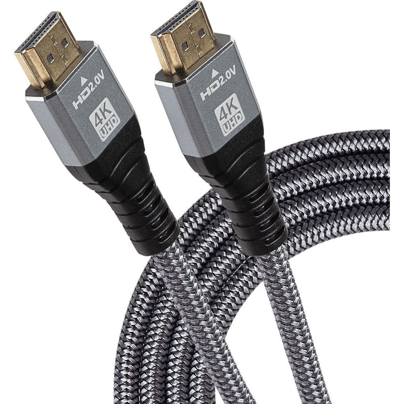 Maplin HDMI to HDMI Cable V2.0 4K Ultra HD 60fps Braided with Ethernet - 1.5m