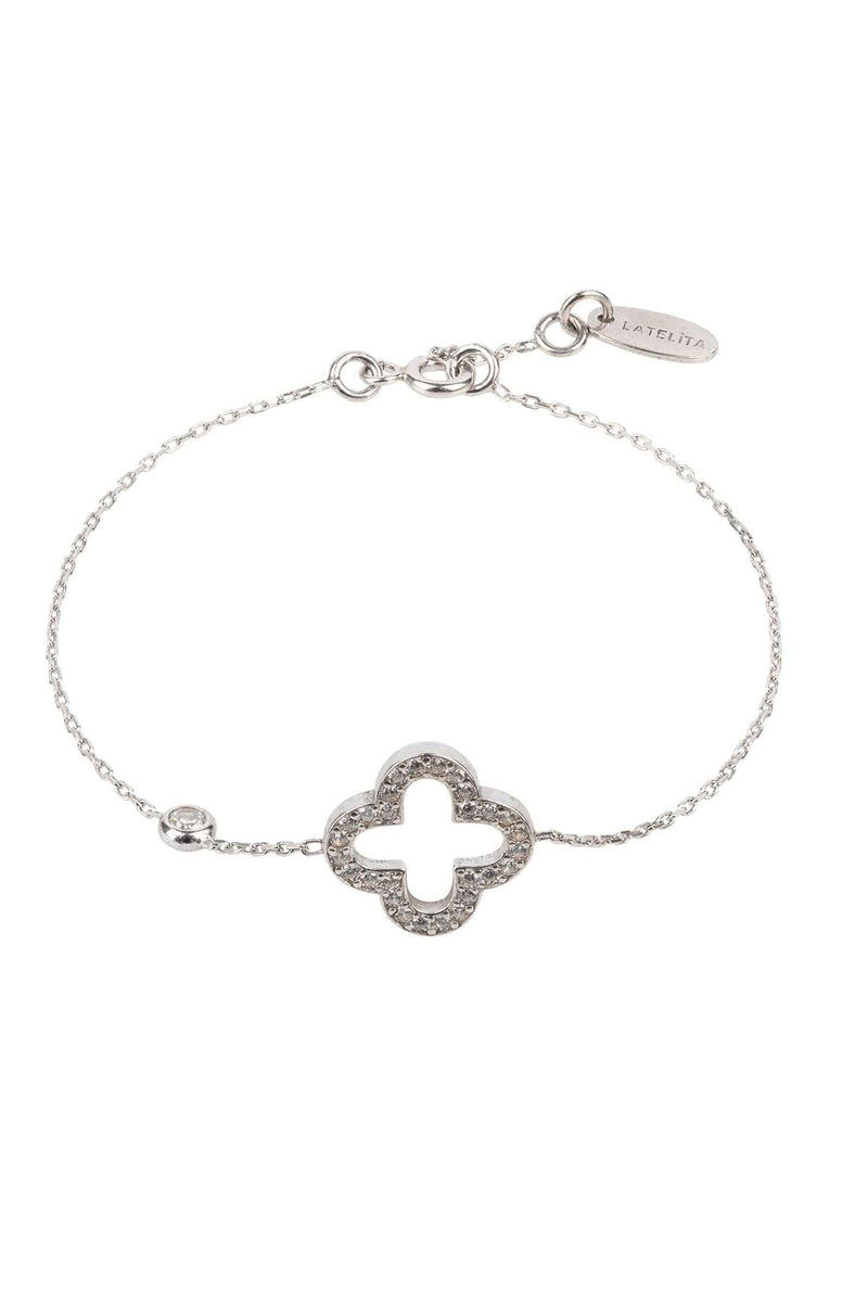 Byzantine Open Clover Bracelet Silver