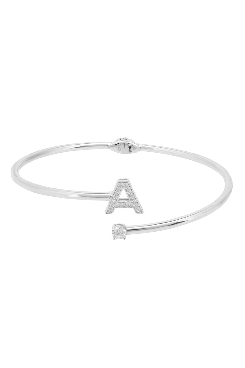 Initial Bangle Silver A