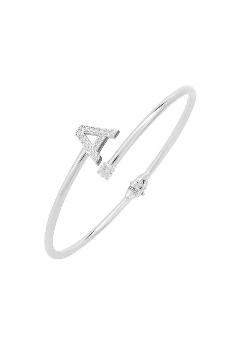 Initial Bangle Silver A