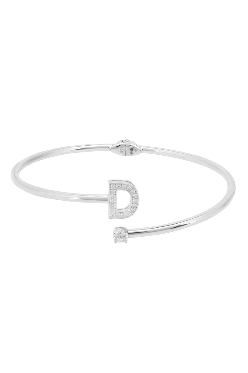 Initial Bangle Silver D