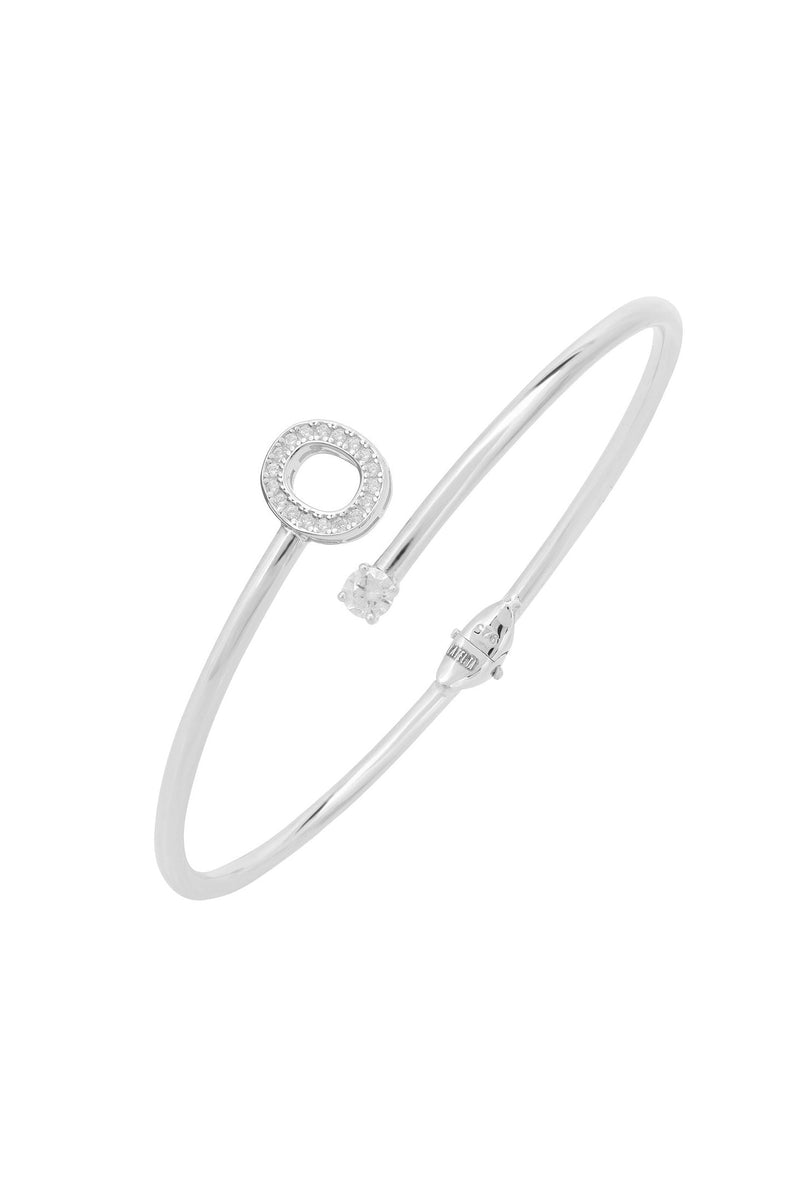 Initial Bangle Silver O