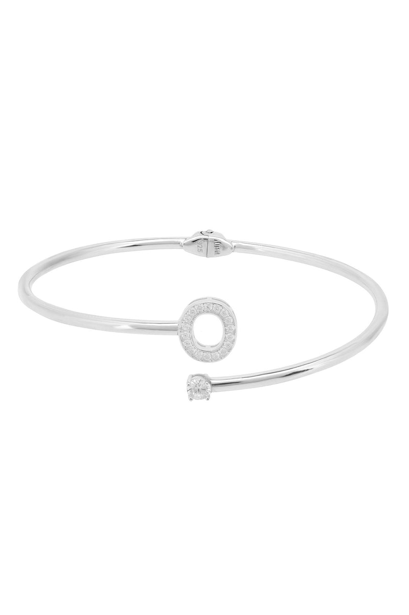 Initial Bangle Silver O