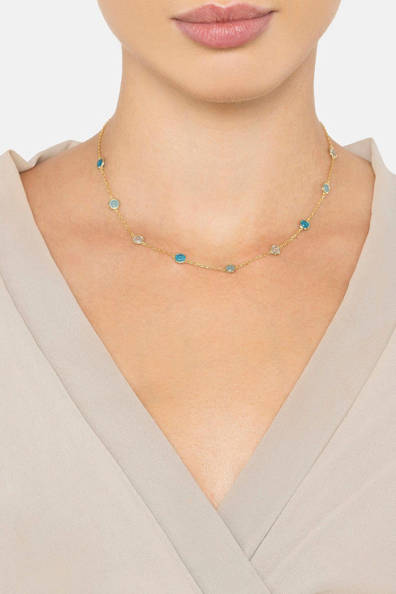 Sardinia Necklace Gold The Blues