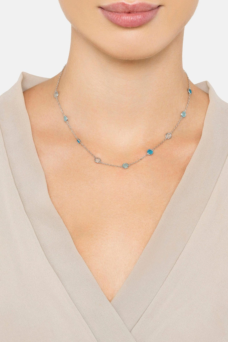 Sardinia Necklace Silver The Blues