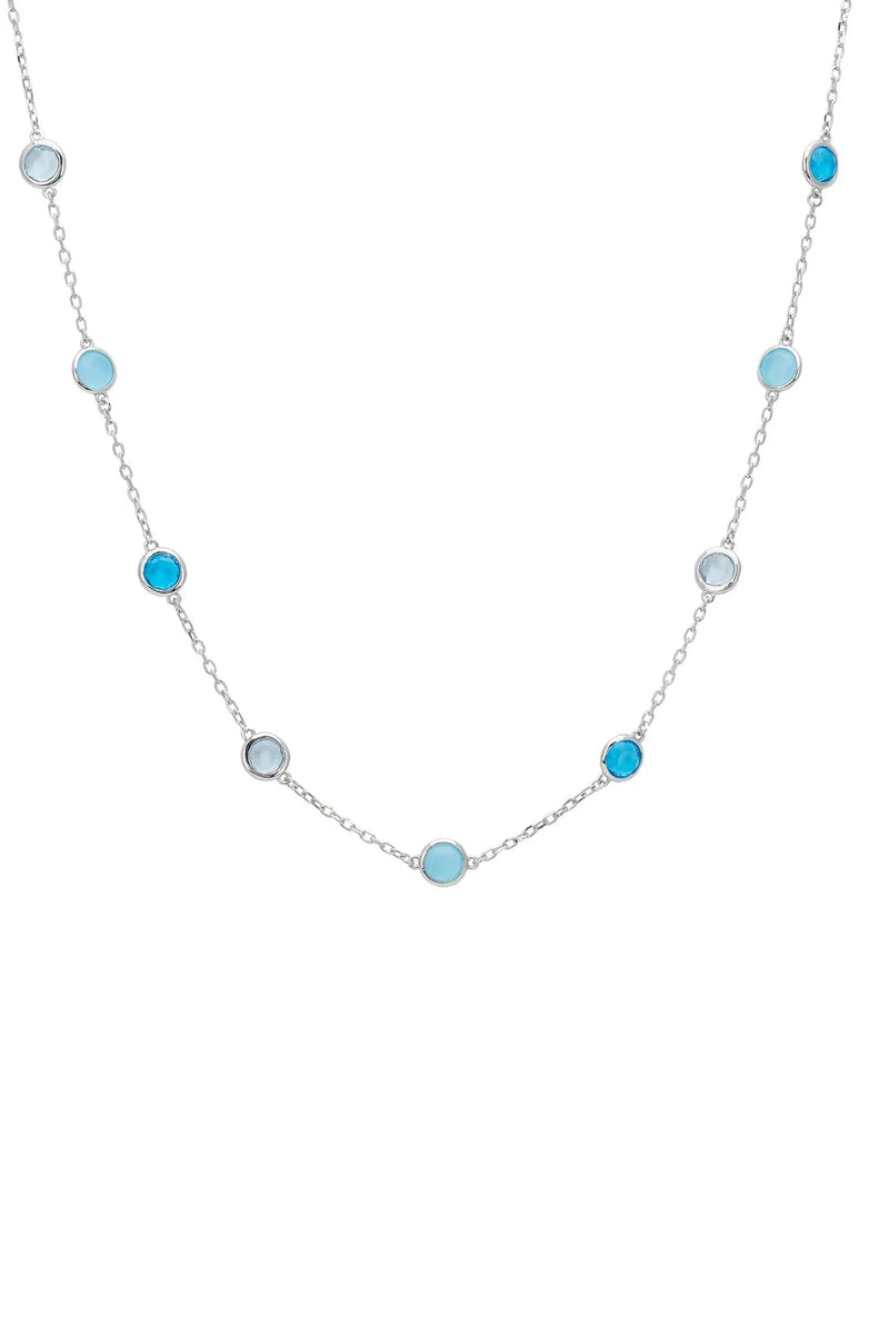 Sardinia Necklace Silver The Blues