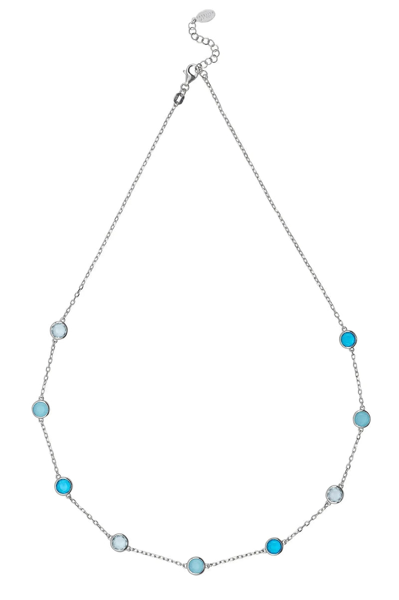 Sardinia Necklace Silver The Blues