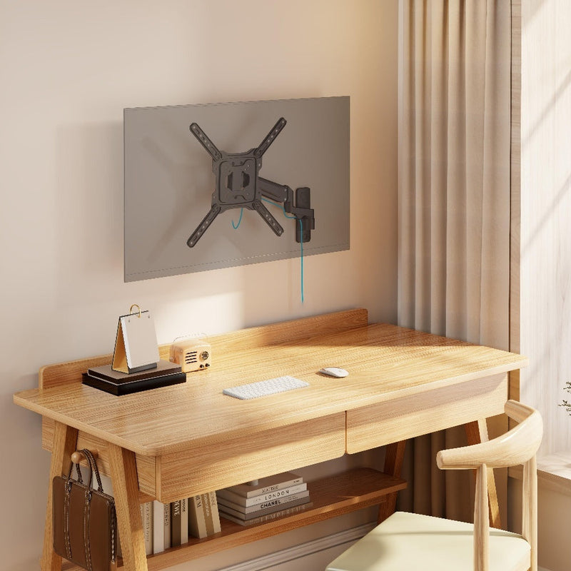 ProperAV TV Wall Bracket 23''- 55" Swing Arm Gas Spring VESA Max 400x400