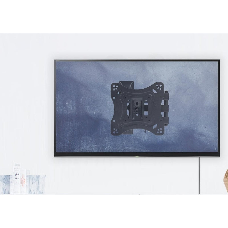 ProperAV Heavy Duty Swing Arm TV Wall Bracket 23"- 55" Tilt 20 VESA 400x400 - Black