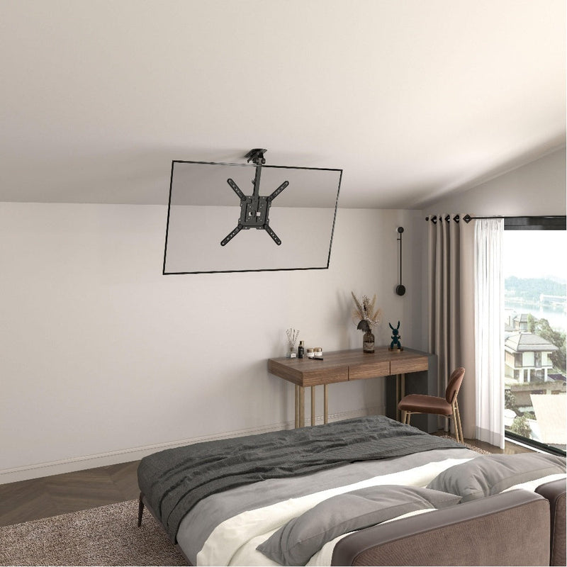 ProperAV Retractable Fold Up Ceiling TV Bracket VESA Max 400x400