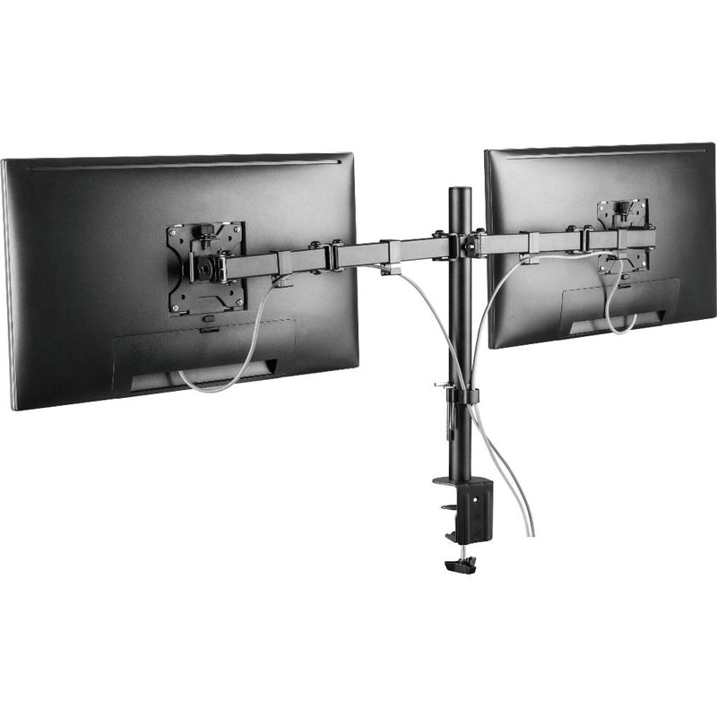 ProperAV Desk Monitor Mount Dual Swing Arm 17"- 32" VESA Max 100x100