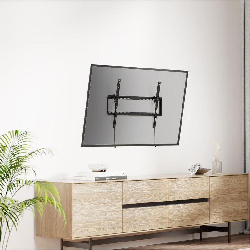 ProperAV Fixed Flat Wall TV Bracket 37"-75" Tilt 8 VESA Max 600x400 - Black