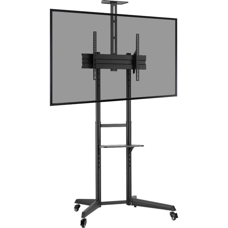ProperAV Mobile TV Trolley Stand on Wheels for 37"-70" Max Load 50kg VESA Max 600-400mm